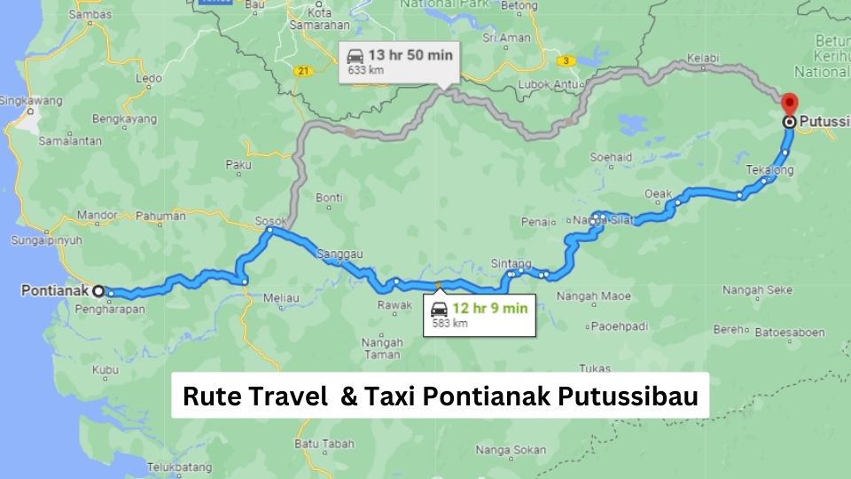 Rute Travel  & Taxi Pontianak Putussibau