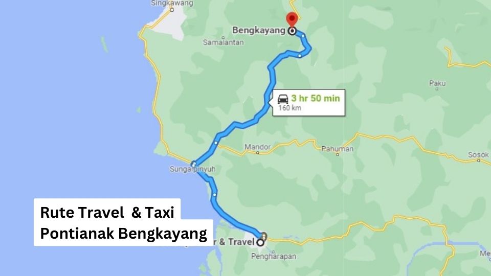 rute travel taxi pontianak bengkayang