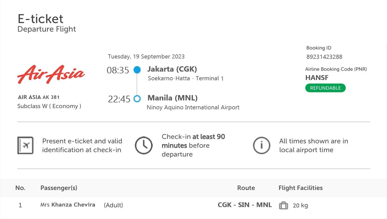 foto tiket pesawat ke filipina